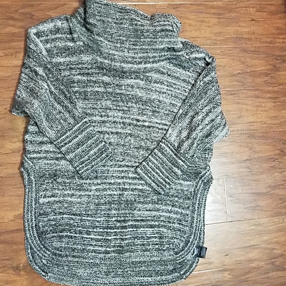 Anthropologie Spacedye gray Cowl Tunic sweater Field Flower size XS oversized - Picture 5 of 8